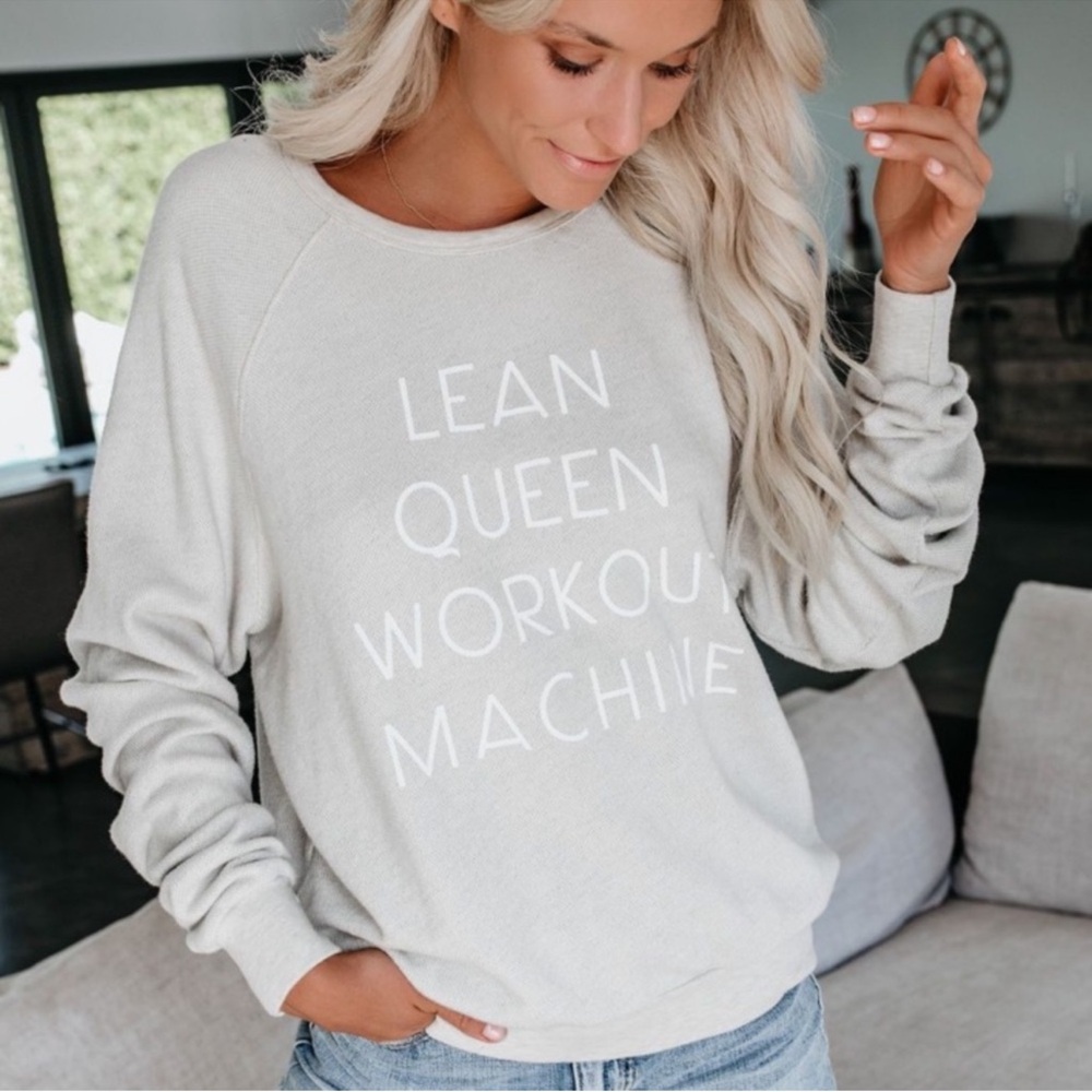 New Vici Project Social T Lean Queen Workout Machine sweater sweatshirt top